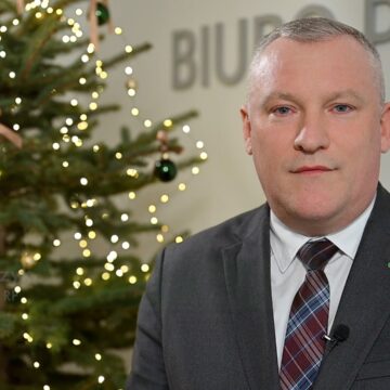 Życzenia posła na&nbsp;Sejm RP&nbsp;Michała Pyrzyka