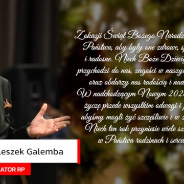 Życzenia senatora RP&nbsp;Leszka Galemby